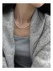 Akoya Gray Pearl Double-Strand Choker with Figure-8 Clasp