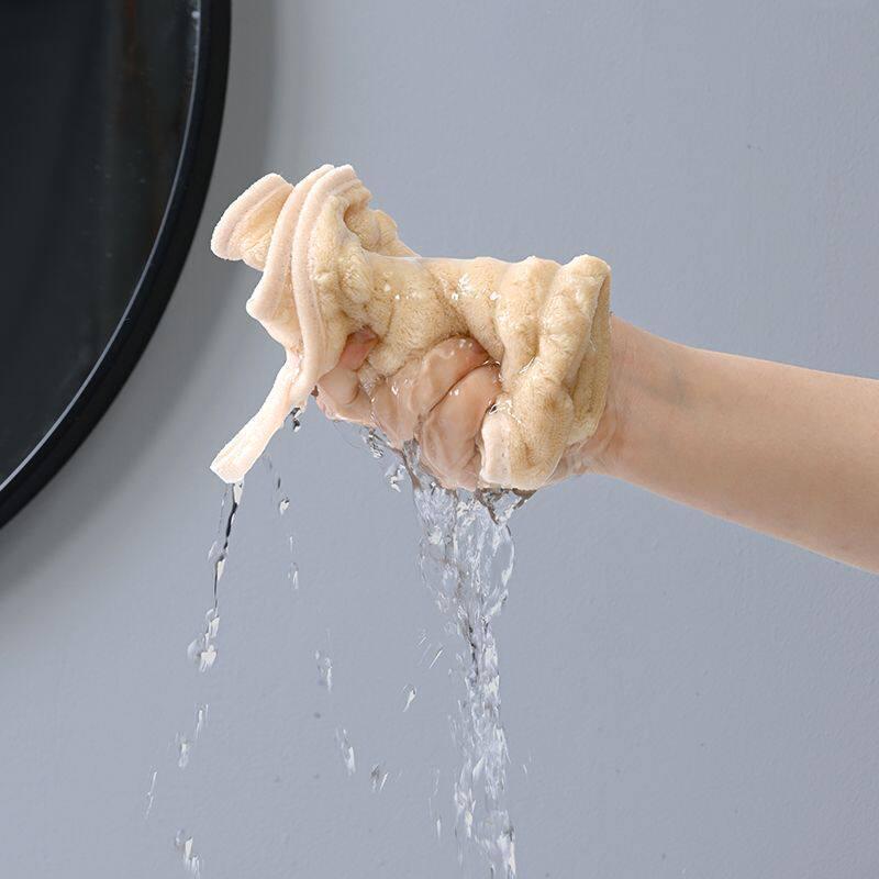 Soft Absorbent Hand Towel - Cute, Hangable Square Towel for Men, Women, and Children; Ideal for Kitchen & Bathroom