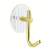 4pcs Metal Wall Hooks for Towels & Clothes - Versatile Bathroom Storage, Bedroom Wardrobe Organizer, Dorm Adhesive Holde