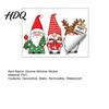 Indoor Outdoor Decor Christmas Gnome Static Window Sticker PVC Waterproof Clings Cartoon Glass Stickers Decals Cute Faceless Dwarf for Home