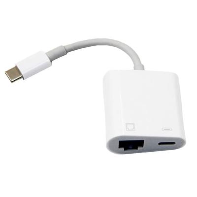 Karta sieciowa typu C do portu Rj45 Pd ładowanie telefonu komórkowego konwerter Ethernet Adapter stabilne połączenie dla Xiaomi Huawei Iphone