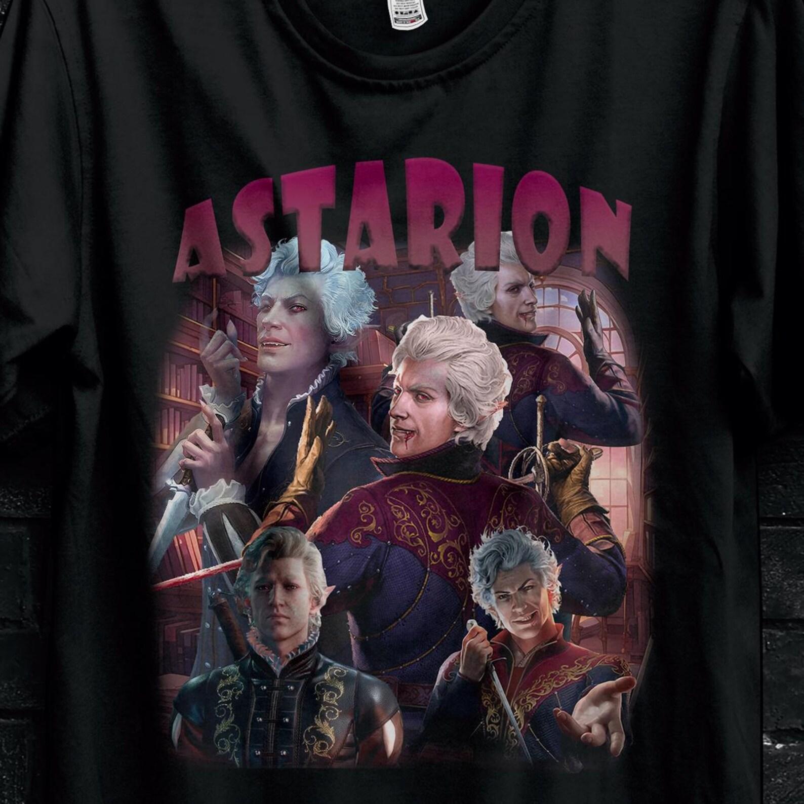 Astarion Baldur s Gate 3 Fan Tshirt For Gamer,Shadowheart Tee,BG3 Karlach Shirt,Laezel Apparel,Minthara And Boo Sticker,Gift Pin For Minsc S