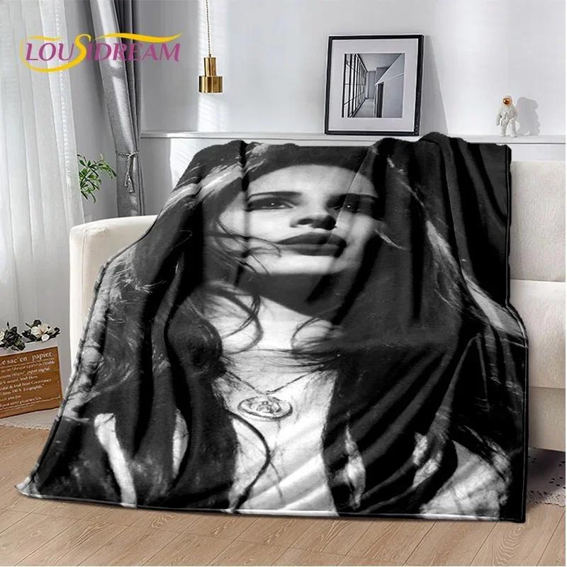 Coperta HD Lana Del Rey Cantante Lizzy Grant, Morbida Coperta Plaid per Casa Camera da Letto Letto Divano Picnic Viaggio Ufficio Coperta per Bambini