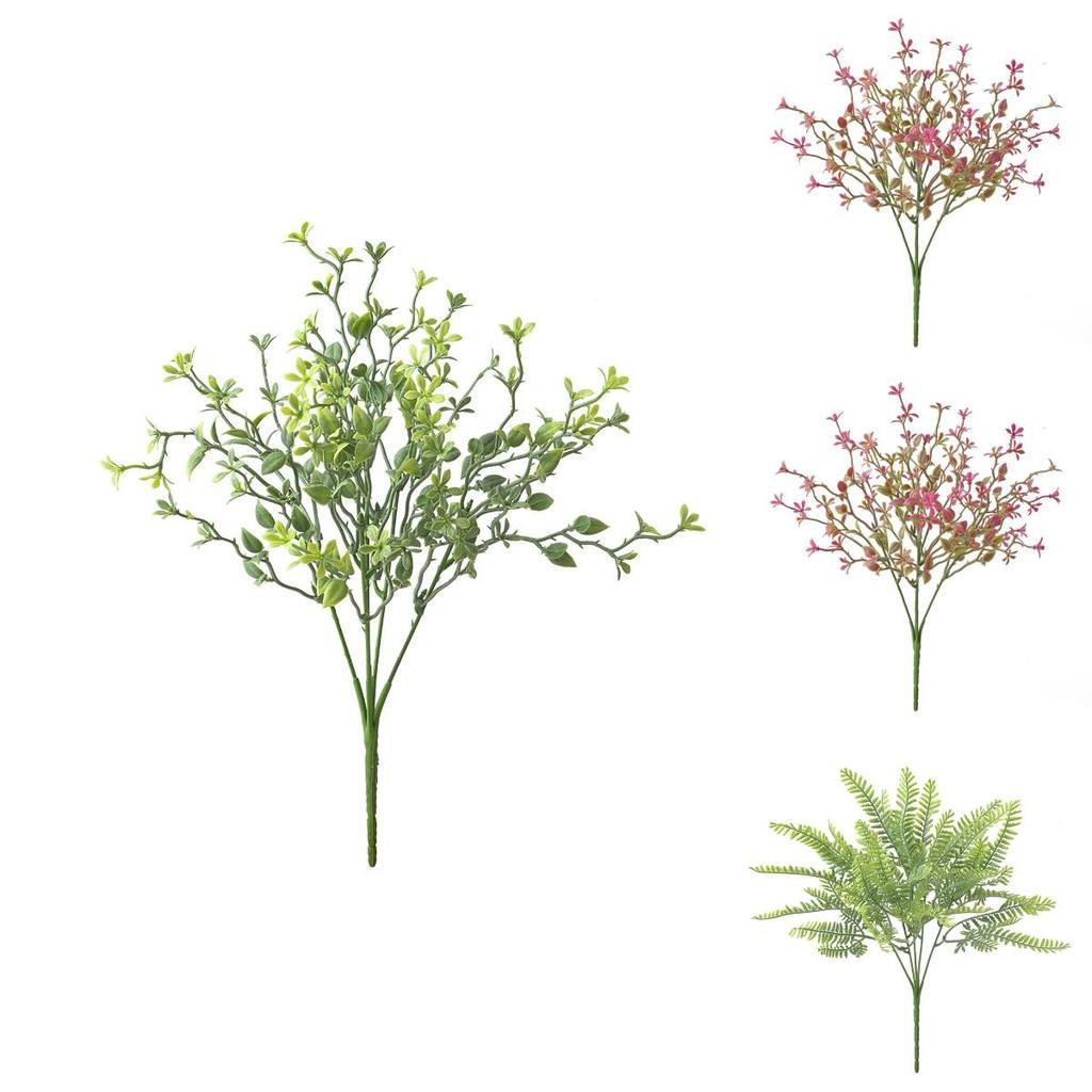 Plante Artificielle Herbe de Milan Brumeuse avec Herbe en Plastique Réaliste pour Événement et Décoration Intérieure