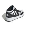New Adidas Slip Resistant Abrasion Resistant Mid Top Running Shoes Men's Black White JS3442