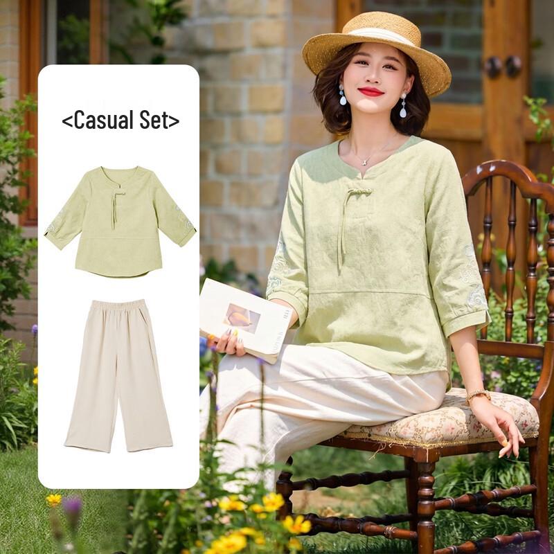 

Women s 100% Cotton 3/4 Sleeve Casual T-Shirt 4XL