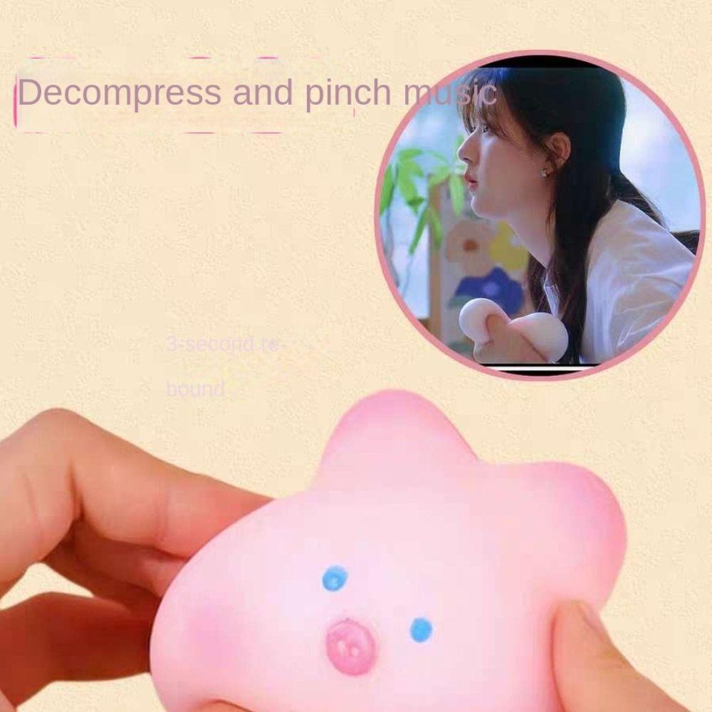 Mochi Squeeze Pinch Toy Pink Sakura Pig Vent Toys Cherry Blossom Pig Party Favors
