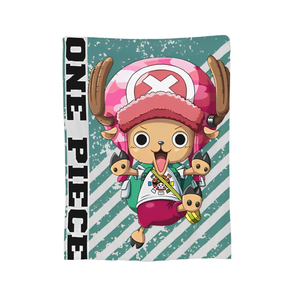Luffy Roronoa Zoro Blanket Anime Wool Novelty Warm Throw Blankets for Home Restaurant Autumn/Winter,
