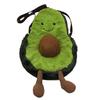 SCIONE Fun Avocado Crossbody Bag Cute Fashion Fruit Plush Soft Shoulder Bag Fashion Personality Messenger Bag