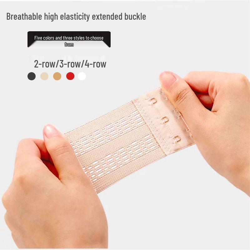 Breathable Underwear, Bra Extender with Multi-Row Hook & Eye Closure, Adjustable Back Connector, Shoulder Strap.