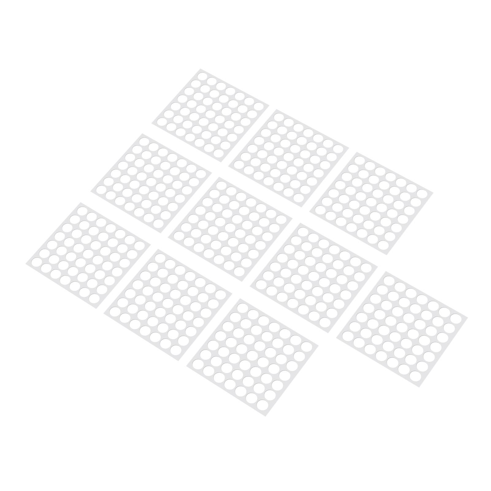 

490 Pcs Silicone Bumper Pad 15x1mm Clear Self Adhesive Bumper Glass Table Top Anti Slip Pad for Furniture