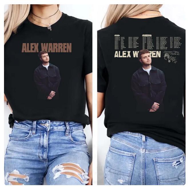 

Футболка Alex Warren, Музыкальный тур Alex Warren футболка Alex Warren тур футболка. XL