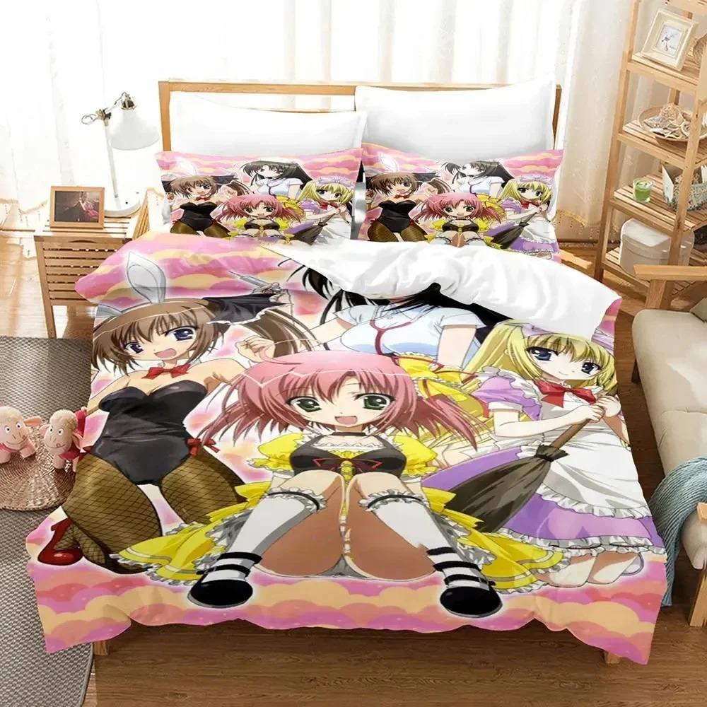 Student Councils Discretion Bedding Set Boys Girls Twin Queen Size Seitokai No Ichizon Duvet Cover Pillowcase Bed Kids Adult