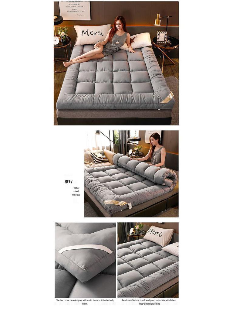 Thickened Soft Mattress Pad - Quilted Tatami Protector for Home, Foldable, 1.5-1.8 Meters