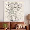 Tapestry Svbright Abstract Woman Fabric Wall