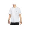 Ropa Deportiva Corte Holgado Hombro Caído Casual Suave Camiseta Manga Corta Hombre Tops Blanco HJ0575100