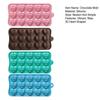 3D Diamond Heart Silicone Mold 15 Grid Diamond Love Heart Shaped Mold Tray Silicone Baking Pan Mold for Making Cake Chocolate Mousse Dessert