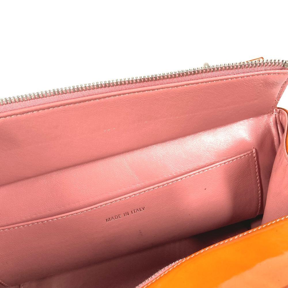 CHANEL Quilted Matelasse CC logo Handbag Tote Bag Shoulder Bag enamel pink