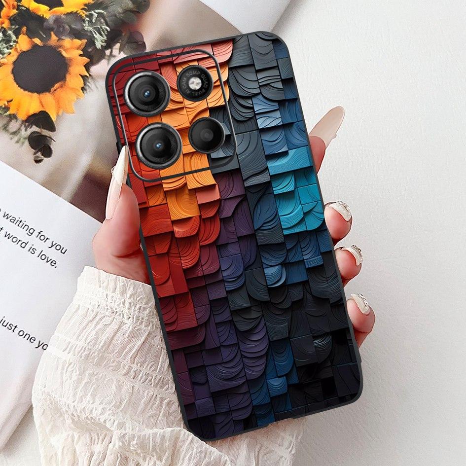 Silicone Case For Motorola Moto G15 G75 2024 Cover Cute Panda Lion Shockproof TPU Phone Cases For MotoG15 MotoG75 G 75 G 15 Etui