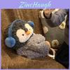 Little Penguin Plush Crossbody Bag With Zipper Closure For Kids Daily Use
