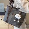 Golden Jade Bird Women's Large Capacity 2025 Denim Tote - High-End, Versatile Shoulder & Commuter Bag