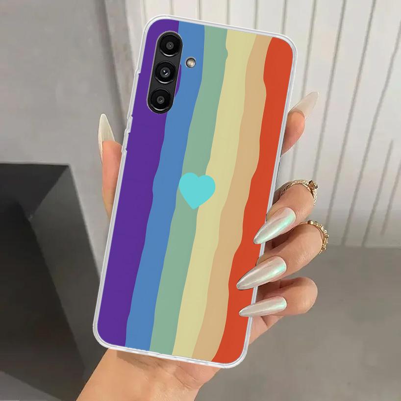 Rainbow Gradient Love Phone Case for Samsung Galaxy A17 A16 A37 A26 A36 A57 A56 A15 A25 A35 A55 A14 A24 A34 A54 A13 A23 A33 A53