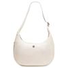 City Essentials 4L Brand Logo Solid Color Minimalist Nylon Shoulder Bag Mini Women Shoulder Bag Ivory LW9FRTS-033454