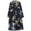 Spring and Autumn Mid-length Button-down Dress
