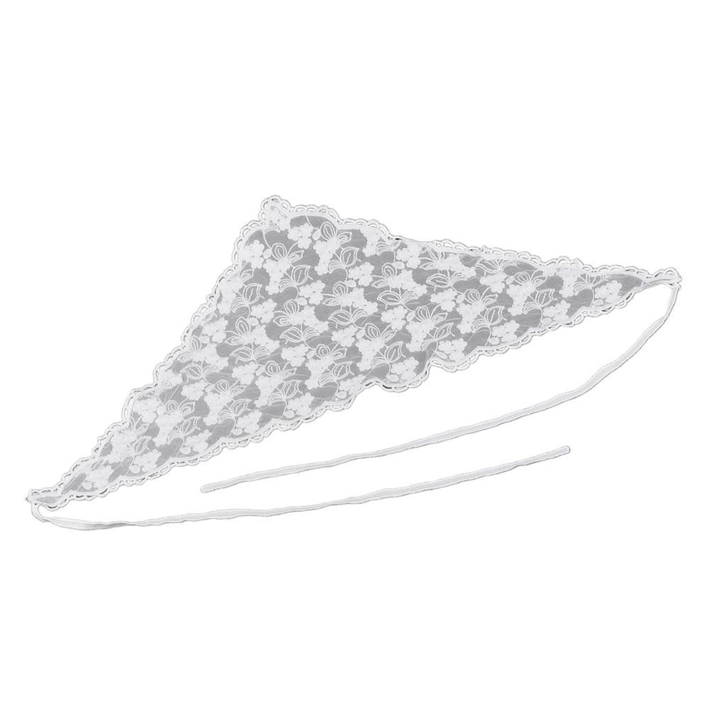 Elegant Lace Head Scarf With/without Lanyard Design Soft and Breathable Headwrap Cloth for Fashion Forward Women