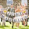 Multi Design Wedding Bunting Banners Bridal Shower Decorations With Glitter Accents For Photo Booth Or Party Backdrop
