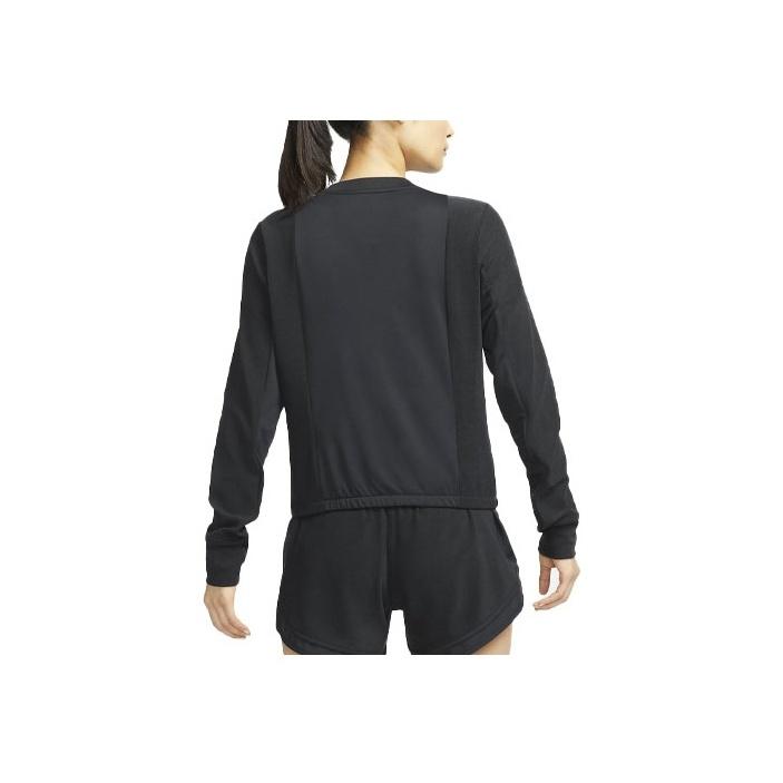 Nike Logo Print American Vintage Thumb Buckle Sports Running Long Sleeve T-Shirt Women T-Shirt Black DD6943-010