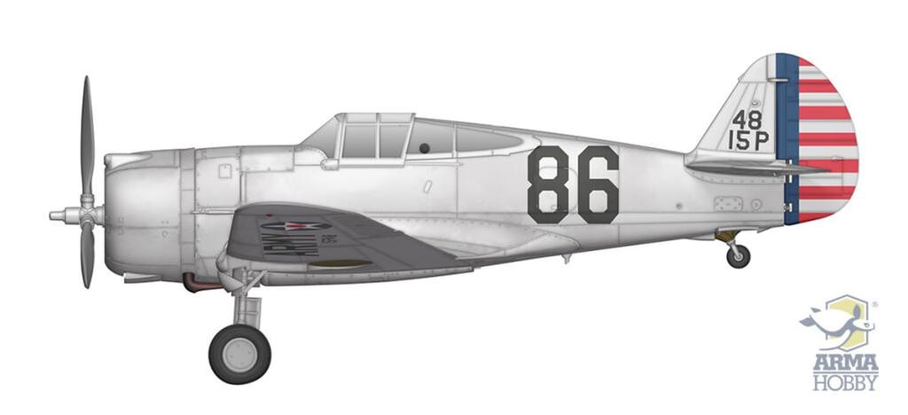 Arma Hobby Curtiss Plastic Model Kit ADL70081 1/72 P-36A (Airplane)