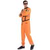 Men's Astronaut Costume Spaceman Suit Jumpsuit Halloween Adult Costumes for Men Funny Cosplay Party