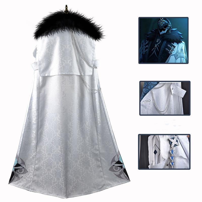 Ysir Genshin Impact Fatui Executive Officer Cos Snezhnaya Prince Dadaria Regrator Marionette Captain Cloak Cos