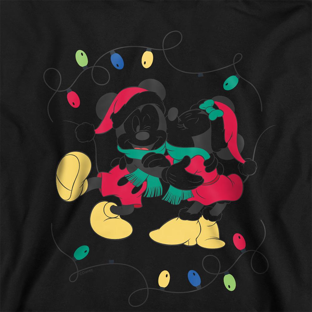 Disney Childrens/Kids Mickey Mouse & Minnie Mouse Christmas Kiss Hoodie