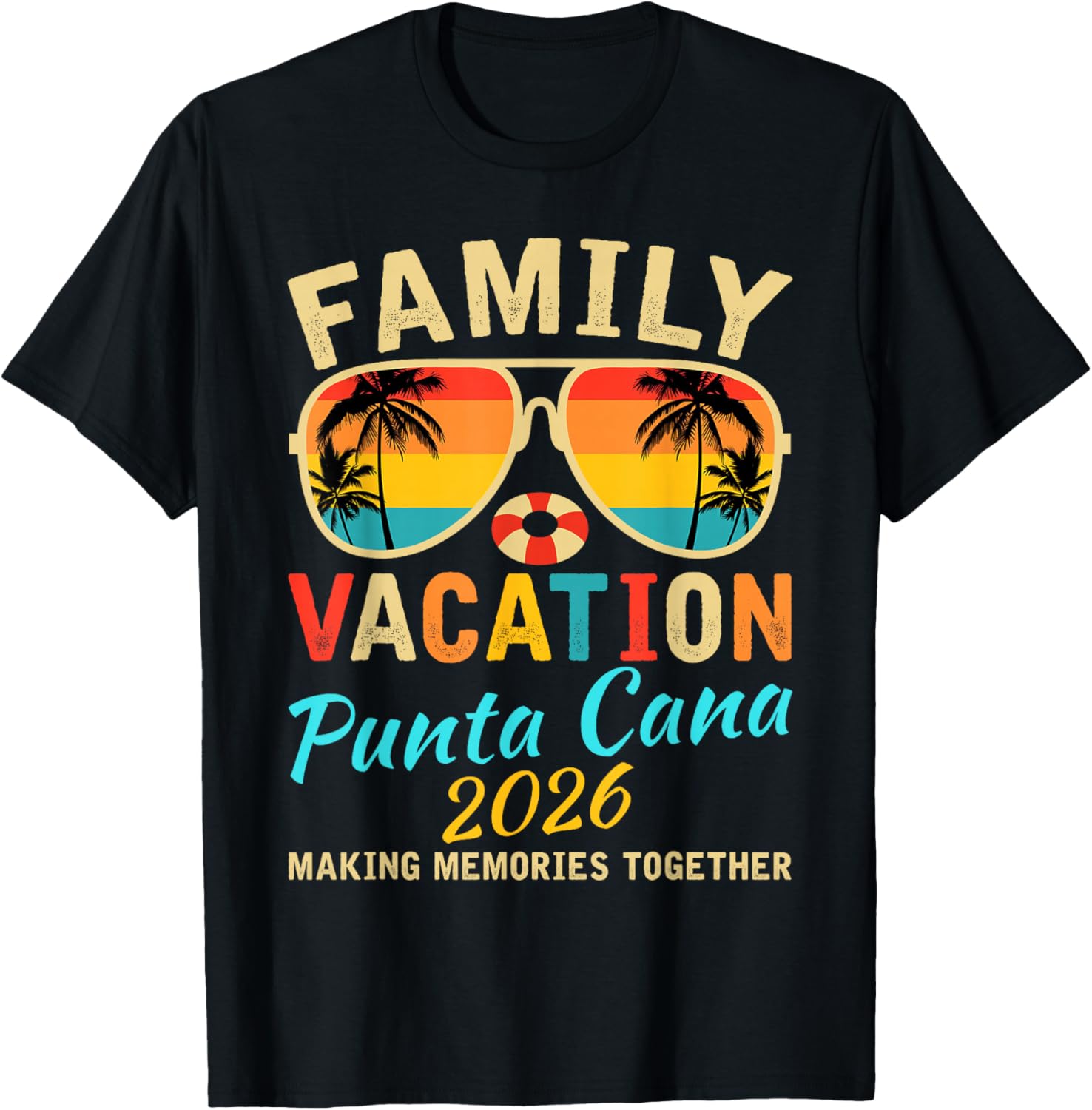 Family Punta Cana Vacation 2026 Summer Vacation Matching T-Shirt S