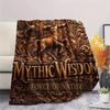 1Pc Centaur Print Flannel Blanket, High quality Comfortable for All Seasons, Home Decor, Warmth and Comfort, Perfect for Christmas Gifts