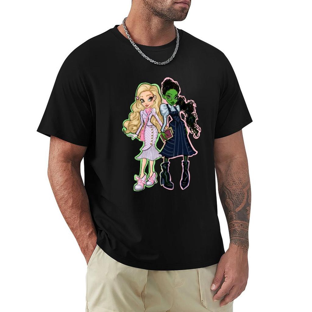 Elphaba and Glinda TShirt oversize tshirts man funny meme tshirts graphic shirts heavy weight t shirts for men