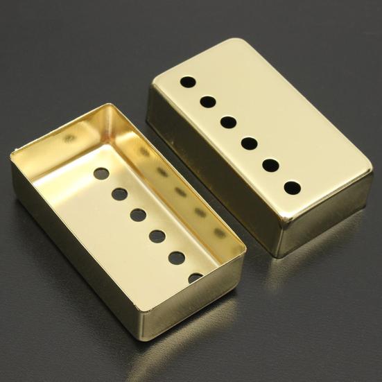 2Pcs Pickup Covers Musical 50/52mm Pole Spacing Brass Electric Guitar Humbucker Pickup Covers