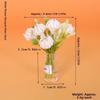 4cm/1.1*5cm Plastic Simulation Vase Green Plant Potted Vase  Miniature Dollhouse Decorations