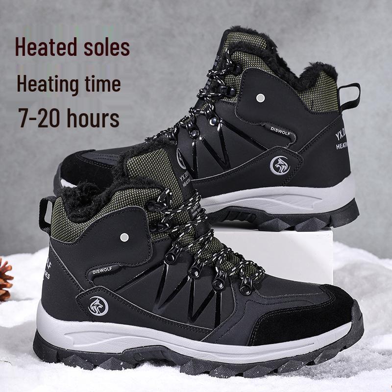 Smart Electric Heated Shoes - Rechargeable, Warm, Insulated Fleece-Lined Footwear for Men and Women, Perfect for Outdoor Use