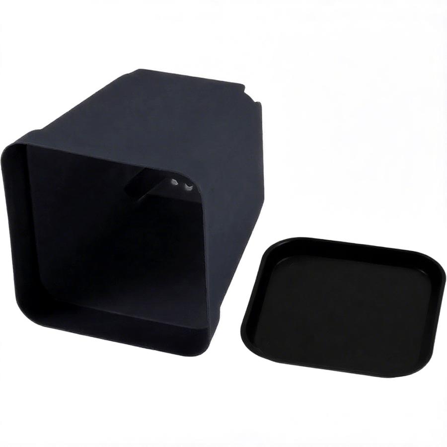 10pcs 7cm Black Square Flower Plant Pots with Tray Succulent Plant Nursery Pot Home Office Desktop Gardening Balcony Decor