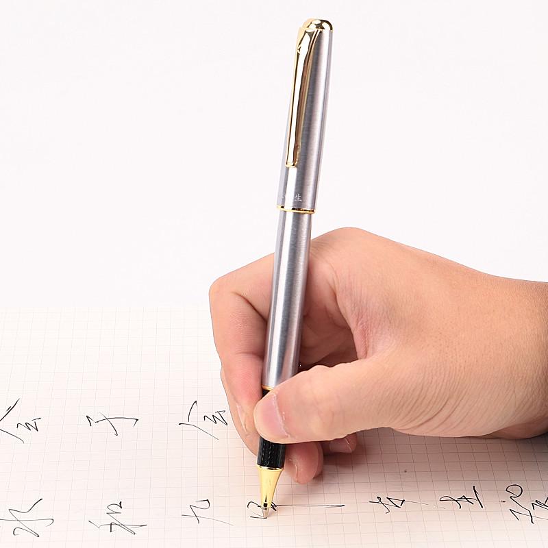 Universelle Schwarze Kugelschreiber-Mine mit Rundspitze - Metall Carbon, Neutral und Nachfüllbar