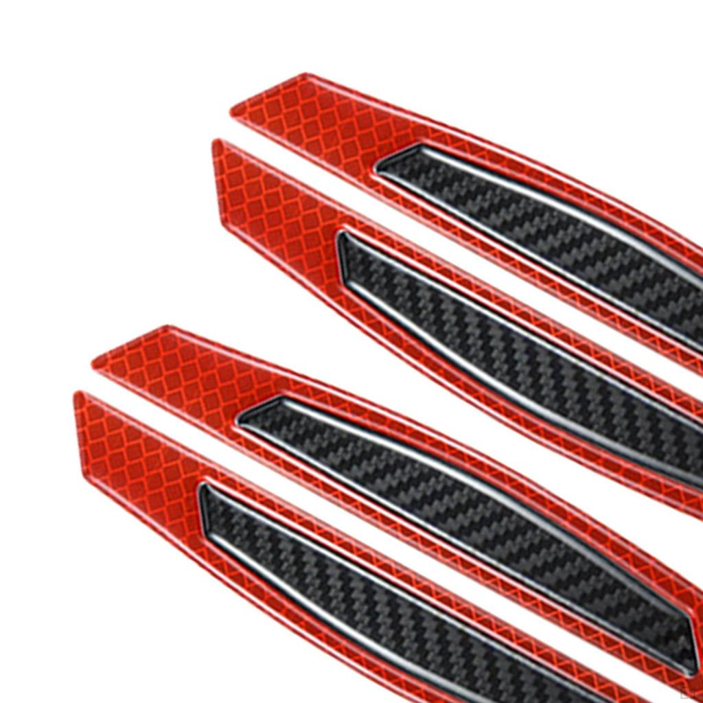 4 PCS Car Door Reflective Strip Anti-Collision Self-adhesive Waterproof Tape Sticker Decal Universal