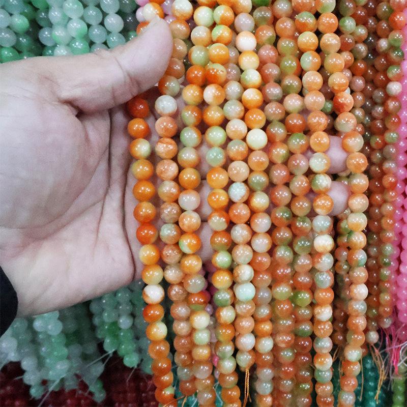 Optimized Colored Natural Stone Round Beads for DIY Jewelry Accessories