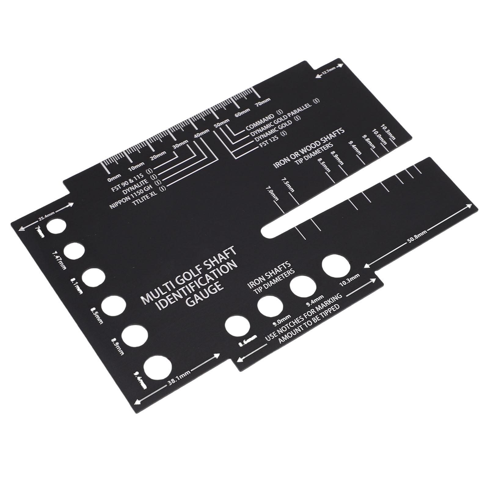 Многоразмерная линейка-шаблон для определения размера вала, инструмент, прочная алюминиевая многофункциональная линейка-шаблон для измерения внутреннего диаметра вала