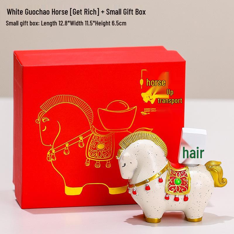 Creative Red Horse Mascot Figurine for Office or Living Room Decoration - Instantly Attracts Wealth