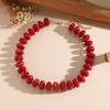 Colorful Beaded Necklace Ethnic Style Retro Design Adjustable Length for Party Stage Performance