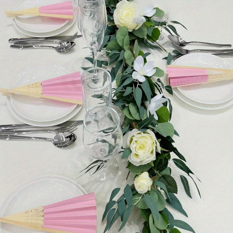 Vintage Handheld Foldable Paper Fan, Portable Bamboo Fan with Foldable Paper Cover - Perfect Summer Accessory for Staying Cool