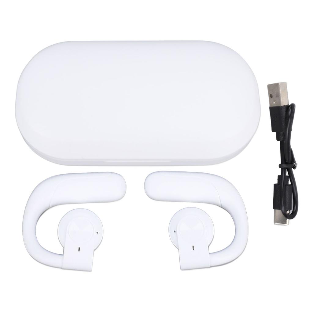 True Wireless Earbuds BT 5.3 Bone Conduction Ear Hook Headphone for Phone Tablet IPX7 Water Proof